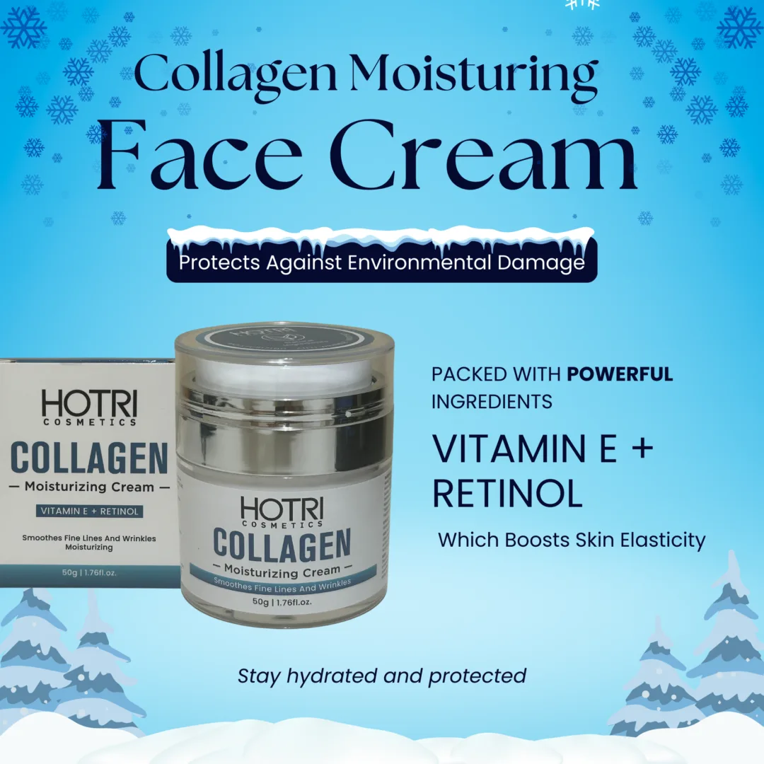HOTRI COSMETICS Collagen Face Moisturizing Cream With Vitamin E Retinol. - Image 3