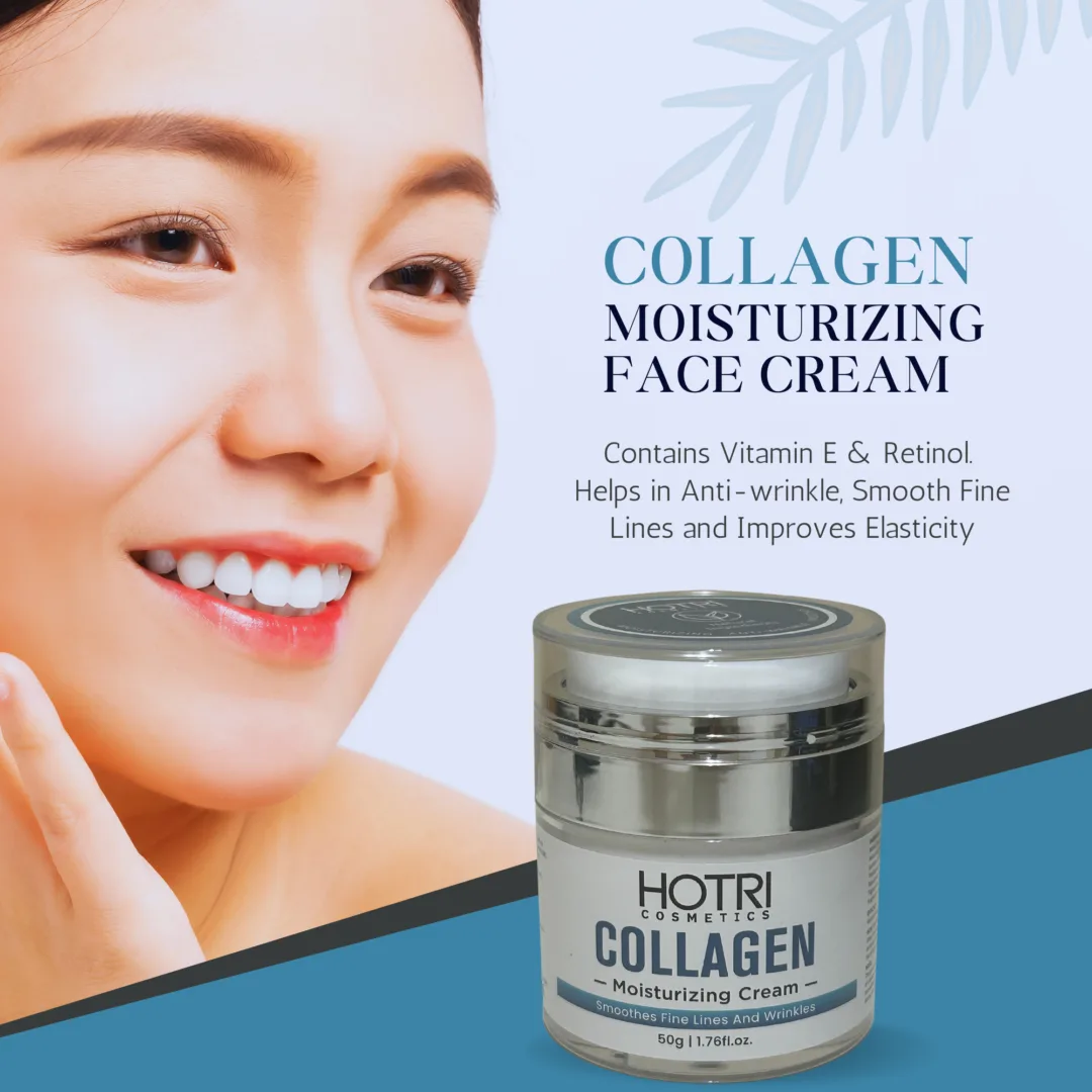 HOTRI COSMETICS Collagen Face Moisturizing Cream With Vitamin E Retinol. - Image 6