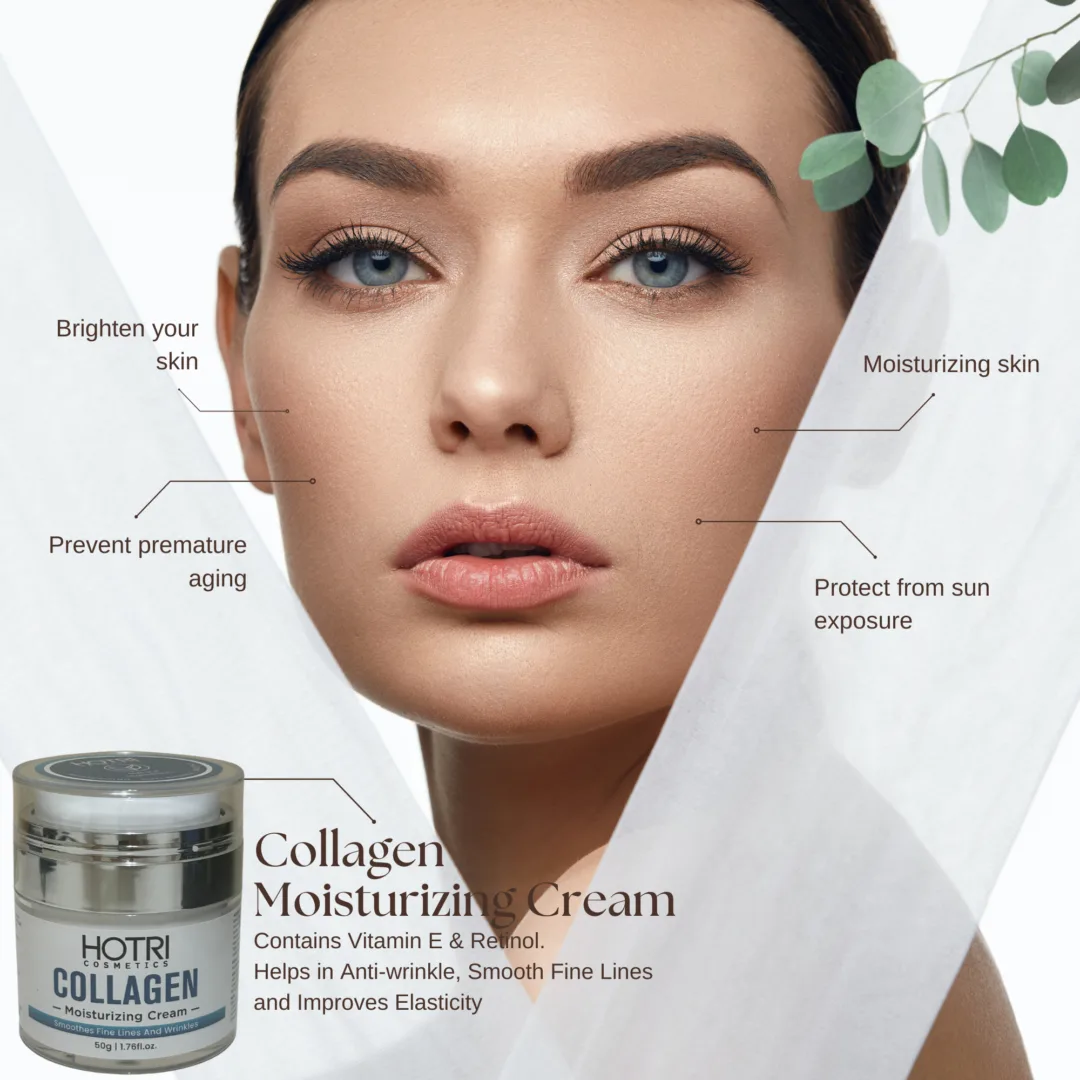 HOTRI COSMETICS Collagen Face Moisturizing Cream With Vitamin E Retinol. - Image 8